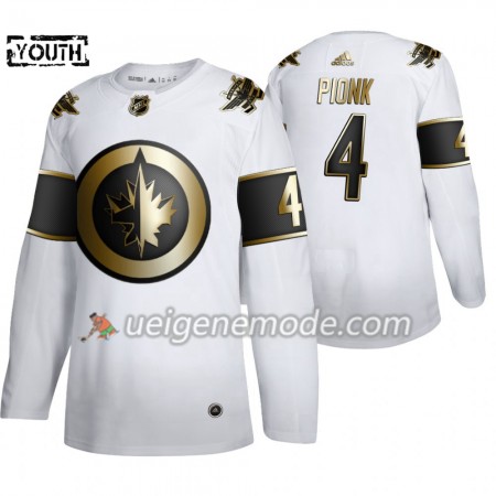 Kinder Eishockey Winnipeg Jets Trikot Neal Pionk 4 Adidas 2019-2020 Golden Edition Weiß Authentic
